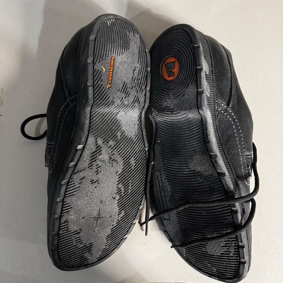 Merrell casual leather dress shoes. size 10 Black - Picture 3 of 4